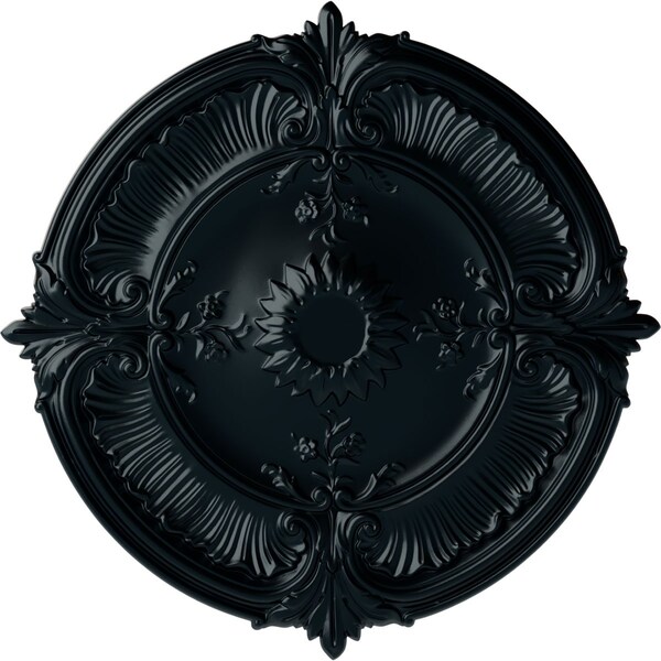 Ekena Millwork Attica Acanthus Leaf Ceiling Medallion (Canopies up to 3 1/4"), 30 1/8"OD x 1 1/2"P, Night Shade CM30ATNSF - main